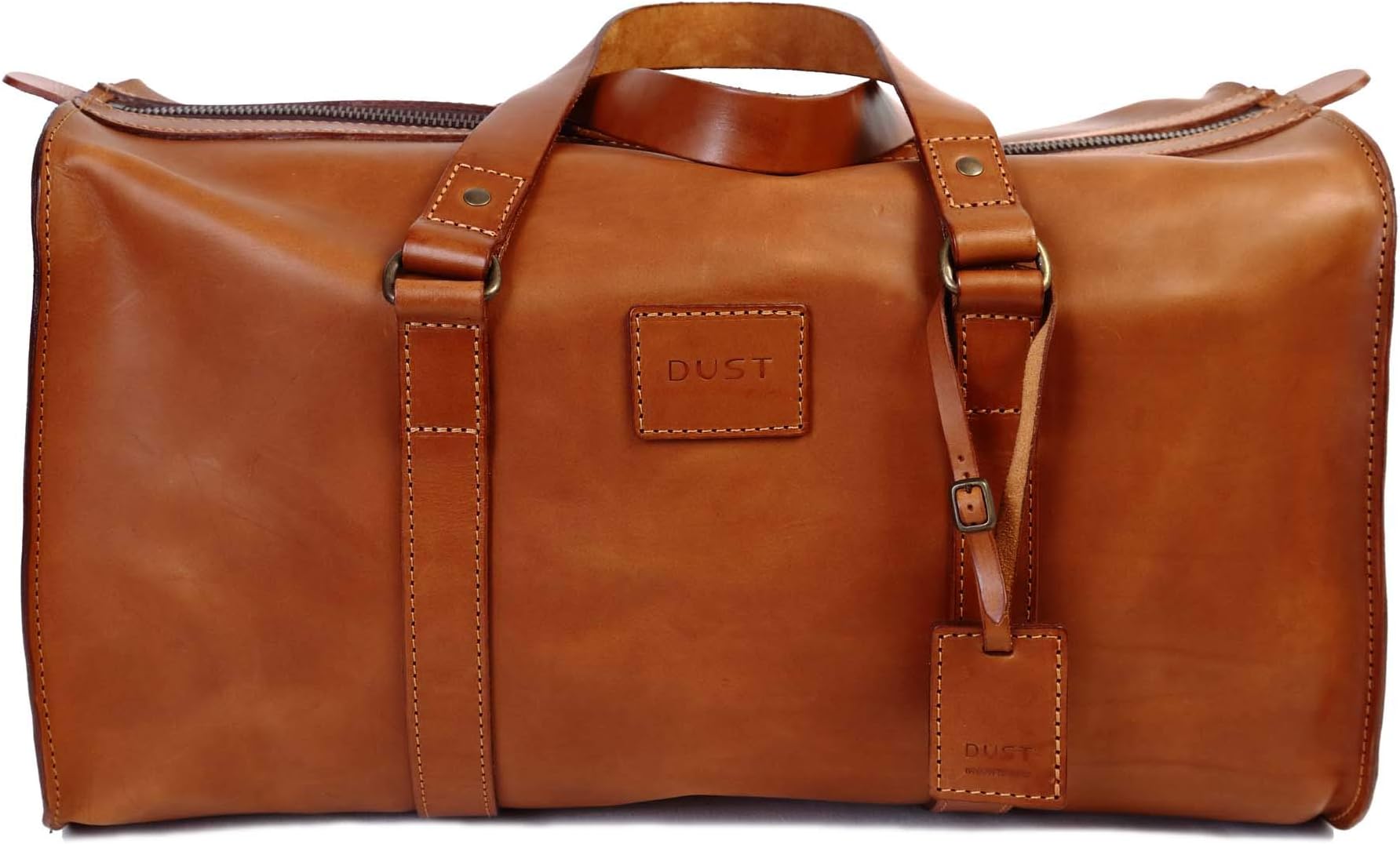 Dust Leather Travel Bag - DU123 (Cuoio Brown)