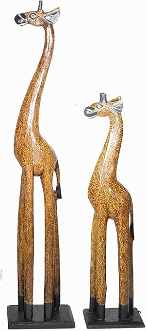 wooden giraffe statues 200cm