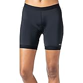 Terry Cycling Universal 5" Bike Liner Shorts for Womens Padded Cycling Shorts with Bike Chamois Bike Underwear Women
