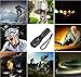 Flashlights T6 LED Handheld Torches Flashlights Brightness with Adjustable Focus and 5 Light Modes, Outdoor Water Resistant for Comping Hiking etc (Black, T6-2)…