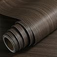 GreceYou Wood Grain Vinyl Wrap Sticker Decal Car Internal Wraps Self Adhesive DIY Film, Waterproof Wrap Roll Without Bubble, 100x 40cm/39.4x15.7in (Coffee-Oak Wood Grain(Matte))