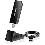 NETGEAR Nighthawk WiFi 6 or 6E USB 3.0 Adapter (A8000) - AXE3000 Tri-Band Wireless Gigabit Speed (Up to 3Gbps) - New 6GHz Ban