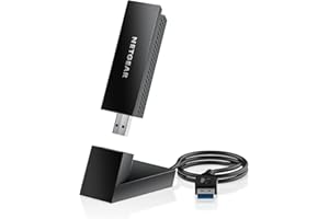 NETGEAR Nighthawk WiFi 6E USB 3.0 Adapter (A8000) - AXE3000 Tri-Band Wireless Gigabit Speed (Up to 3Gbps) - New 6GHz Band – W