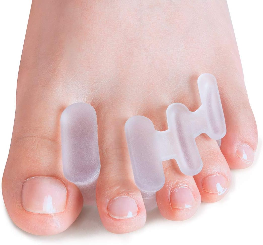 Povihome Toe Separators, 6 Pack Deluxe Gel Toe Spreader & Toe Stretcher