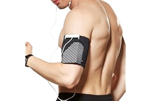YUNYILAN Universal Sports Armband for All Phones. Cell Phone Armband for Running, Fitness and Gym Workouts (iPhone X/8/7/6/Plus,Samsung Galaxy S9/S8/S7/S6/Edge/Plus & LG, Google & More) Black M