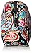 Vera Bradley Women's Cotton Large Zip Cosmetic Makeup Organizer Bag, Parisian Paisley, One Size