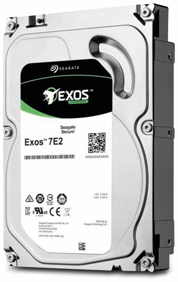 Seagate Exos 7E2 2 TB Internal Hard Drive HDD – 3.5 Inch 6 Gb/s 7200 RPM 128 MB Cache for Enterprise, Data Centre (ST2000NM0008)
