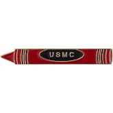 EagleEmblems P14200 Pin-USMC, Crayon/Red (1'')