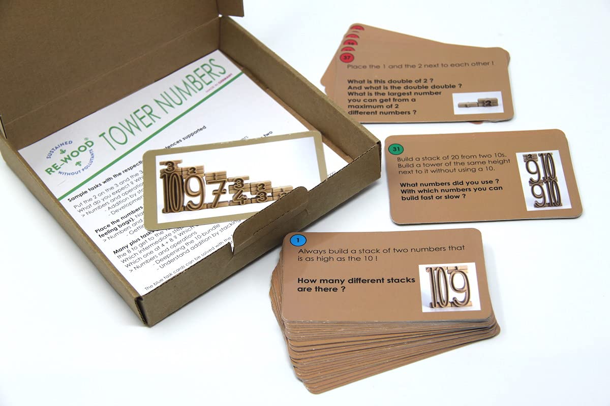 WISSNER active learning - Task cards for Tower numbers (42 pcs)