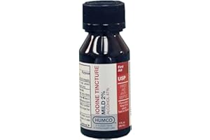 Humco 121391001 Iodine Tincture, Mild 2%, USP, 1oz