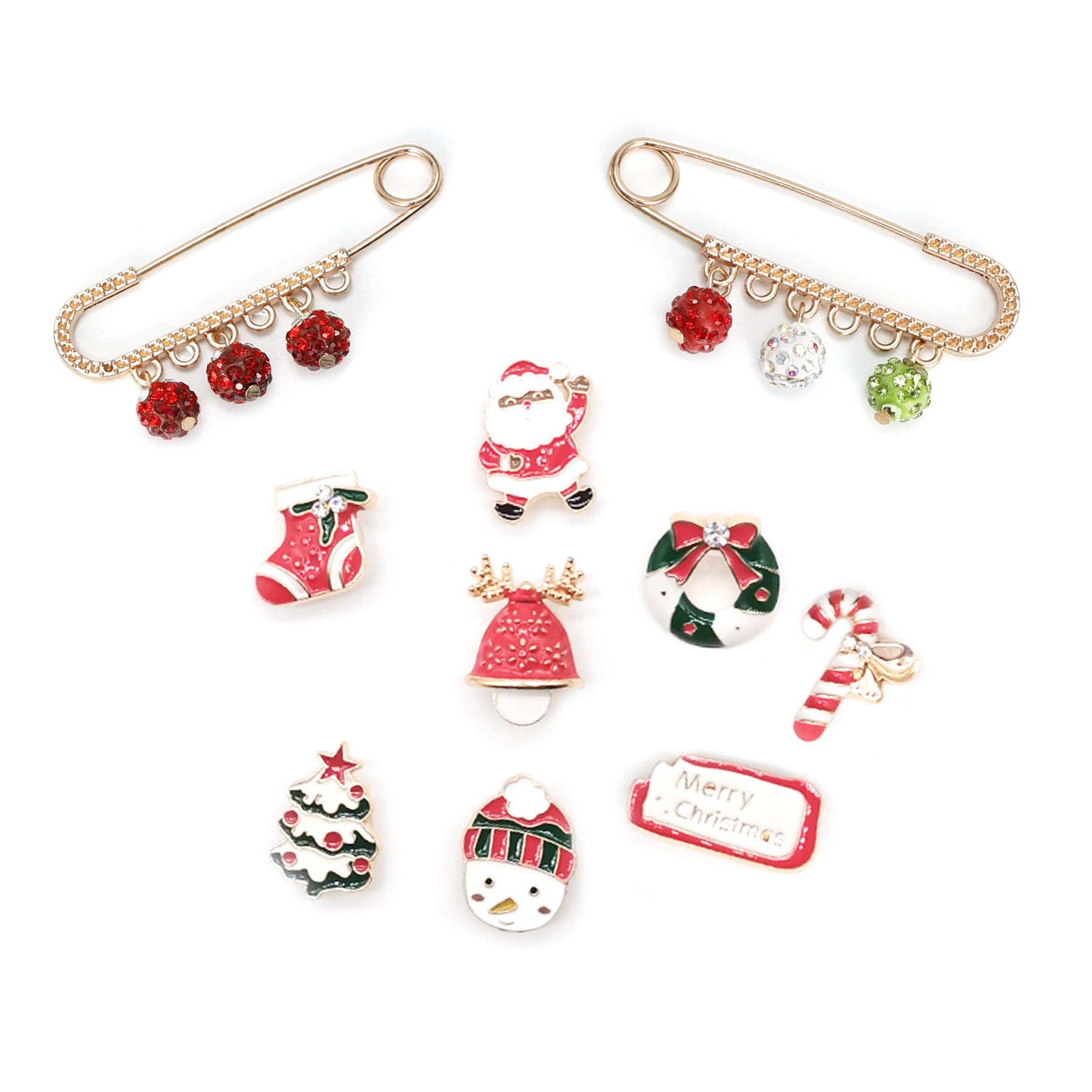 Christmas Shoe Charms for Clog Sandals Women, Xmas