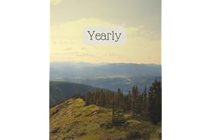 Yearly: Blank Monthly Calendars- Mountains