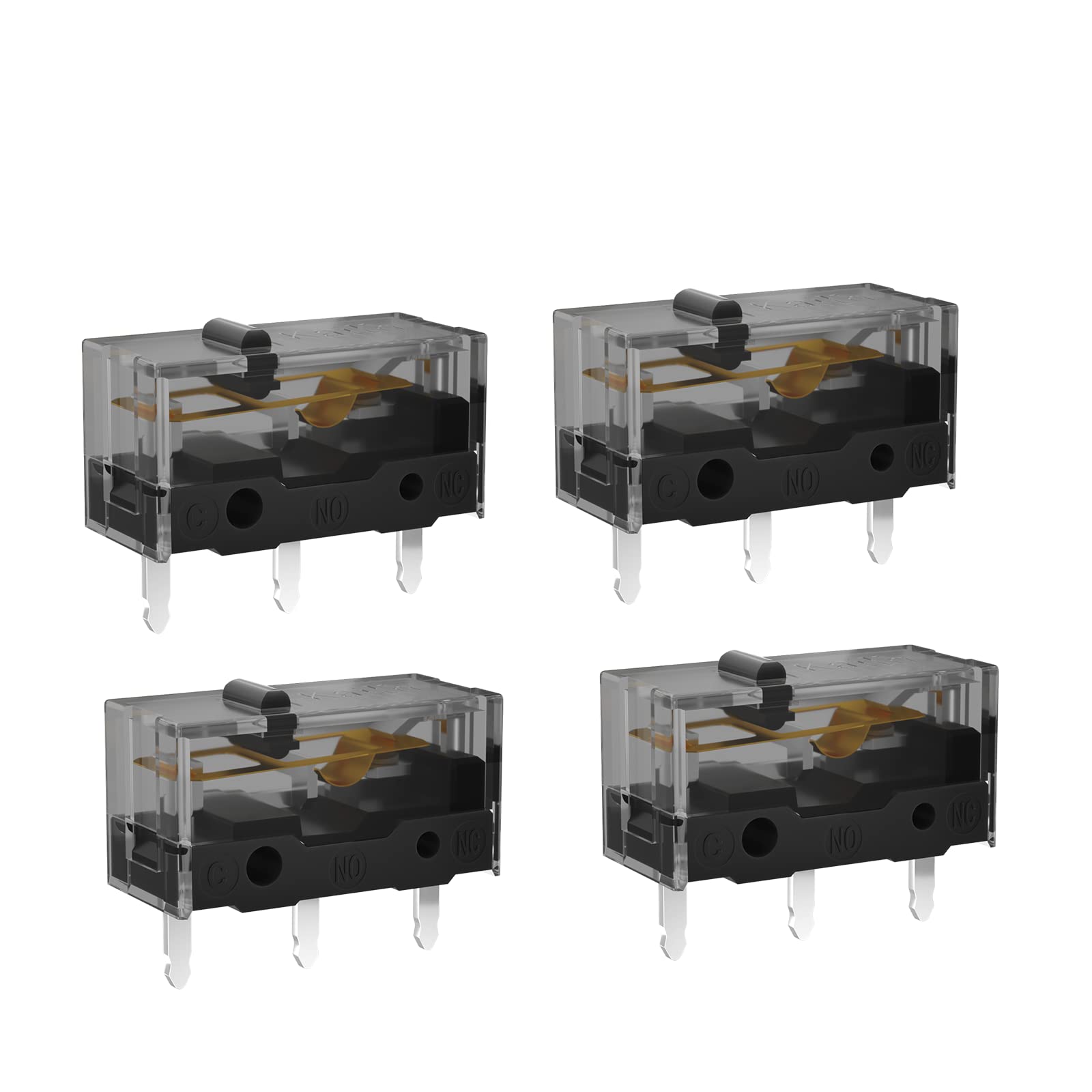 KAILH GM4.0 GM8.0 Micro Switch 60M 80MLife Gaming Mouse Micro Switch 3 Pin Black Mice Left Right Button GM 4.0 8.0 (Balck 4pcs GM8.0)