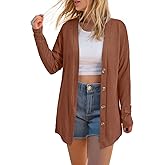 AWULIFFAN Women's Fall Long Sleeve V-Neck T-Shirt Sleepwear Tunic Tops Blouse Shirts