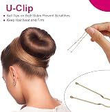URAQT Hair Donut Bun Maker Set 4 Pcs with 30 Pins Blonde Chignon DIY view 4