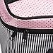 Hatop Fashionable Women Square Bow Stripe Cosmetic Bag Travel Bags Makeup Bag (Black)
