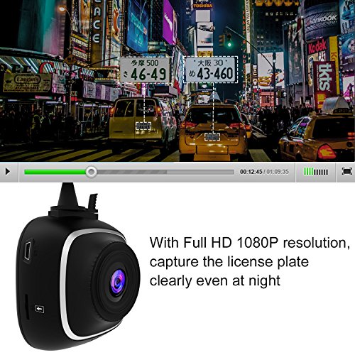 image for Dash Cam,CHORTAU Full HD 1080P Dashboard Camera with 140°Wide Angle, 