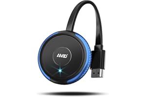 AIMIBO 4K Wireless HDMI Display Adapter, 5G WiFi Screen Mirroring Dongle for i-Phone, Android, i-Pad, Tablet, MacBook, Laptop