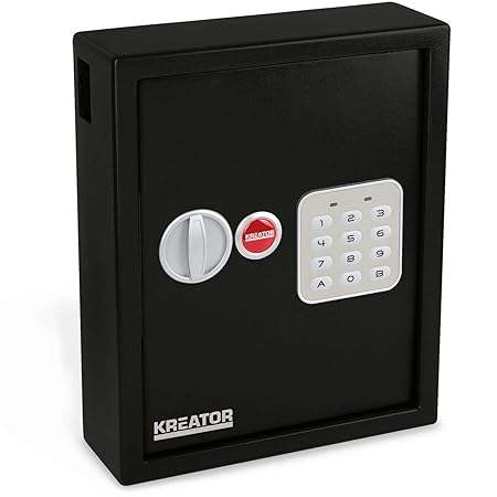 Kreator Elektronischer Schlüsselkasten Schlüsselschrank 36x30x10cm für 48 Schlüssel