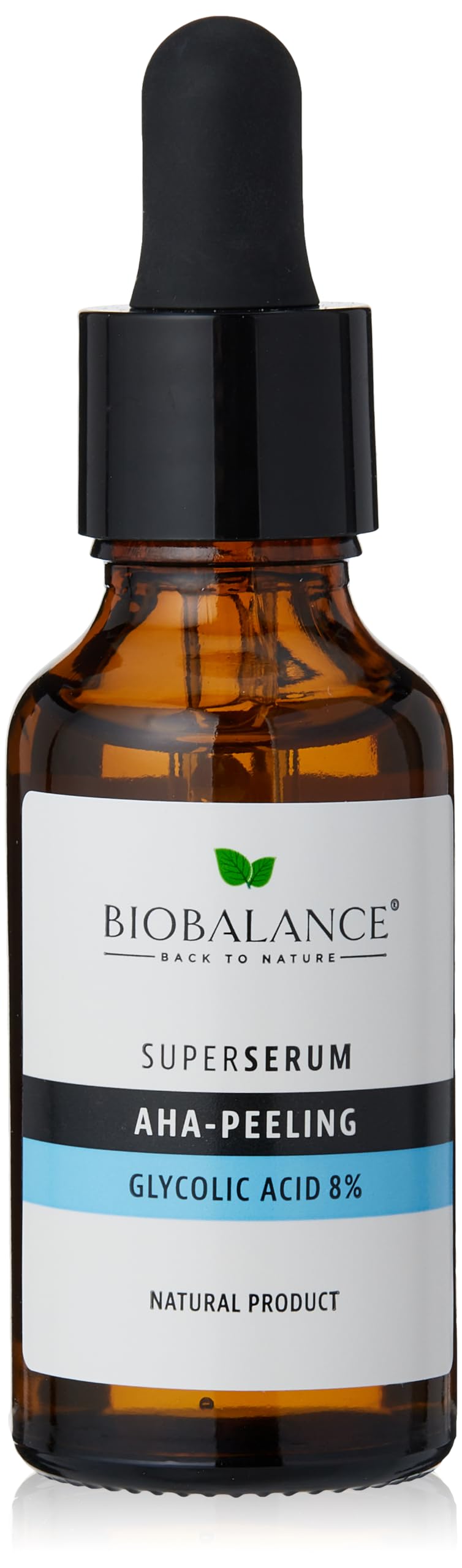BioBalance AHA Peeling Super Serum | 30ml | Gentle Exfoliation | Pore Minimising Serum | Improve Skin Texture | Smoothes Fine Lines | 8% Glycolic Acid