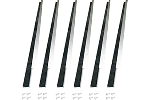 Retsun 6 Sets x 39.37 Inches Net Brush Hair Width 1 1/2 Inches Door Brush Sweeps Seal Garage Roll Up Door Brush Sweep Door Seal Brush Sweep (1.5in, 6)