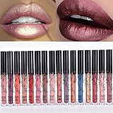 SHERUI 6pcs Madly MATTE Lipstick Lipgloss Bold Vivid Color Matte Lipgloss