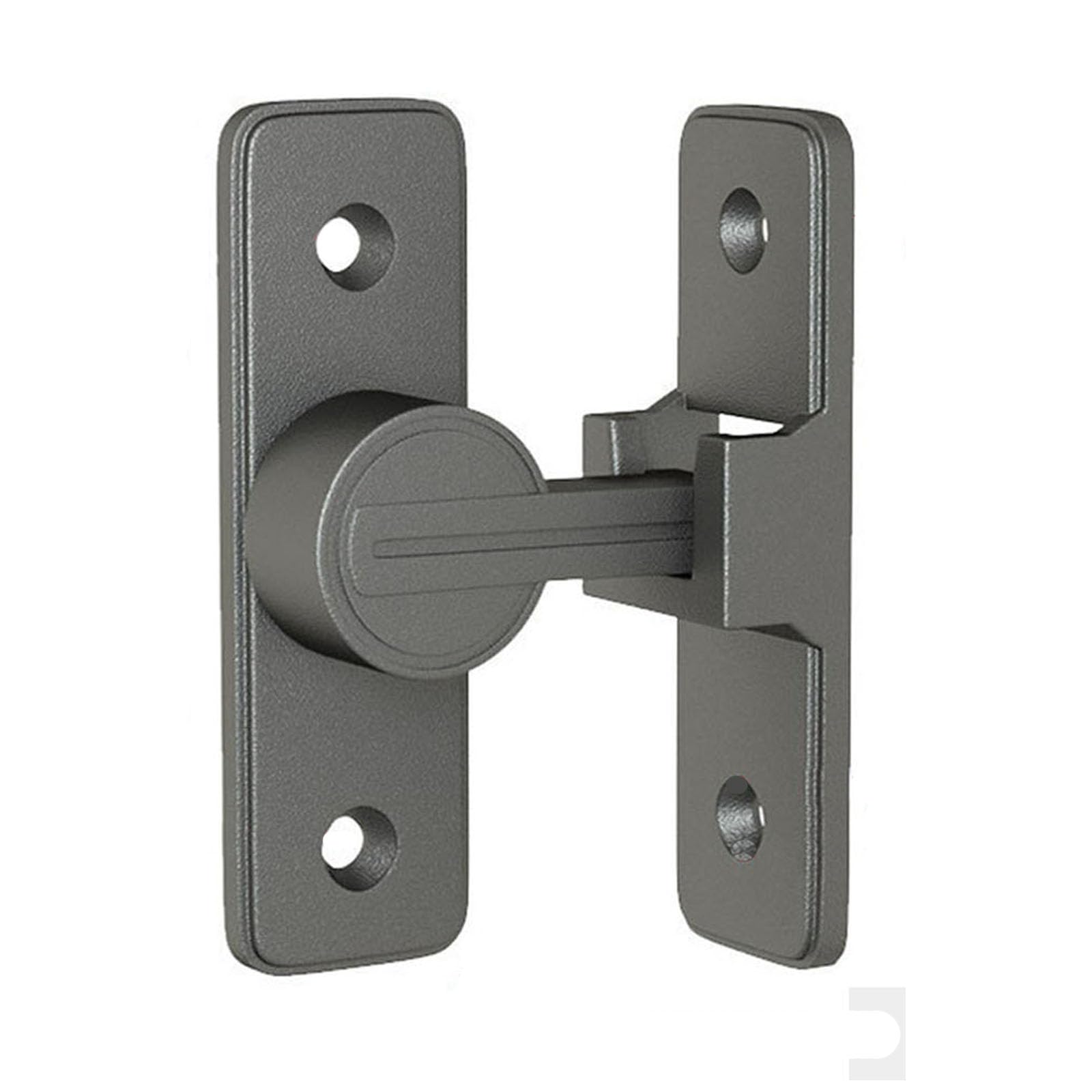Betensh Sliding Barn Door Lock 90 Degree Right Angle Gate Latches Flip Latch Safety Door Bolt Latch Lock Suitable for Garden Bathroom Barn Doors Balcony Doors,Gunmetal Gray — image 1