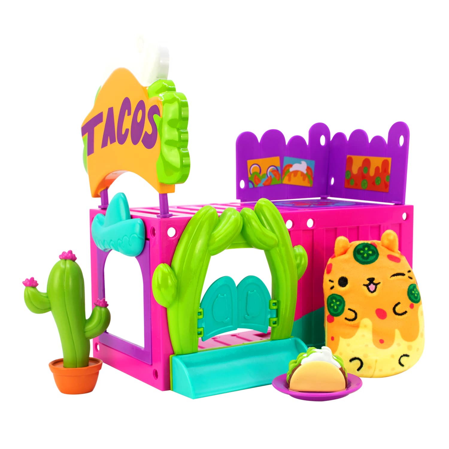 Cats vs Pickles - Cat Condo - Taco Hut with Exclusive Cat, Nacho and Adorable Mini Tacos! Great Easter Basket Stuffers for Kids, Boys, & Girls!, Multicolor, CVP5200T-03