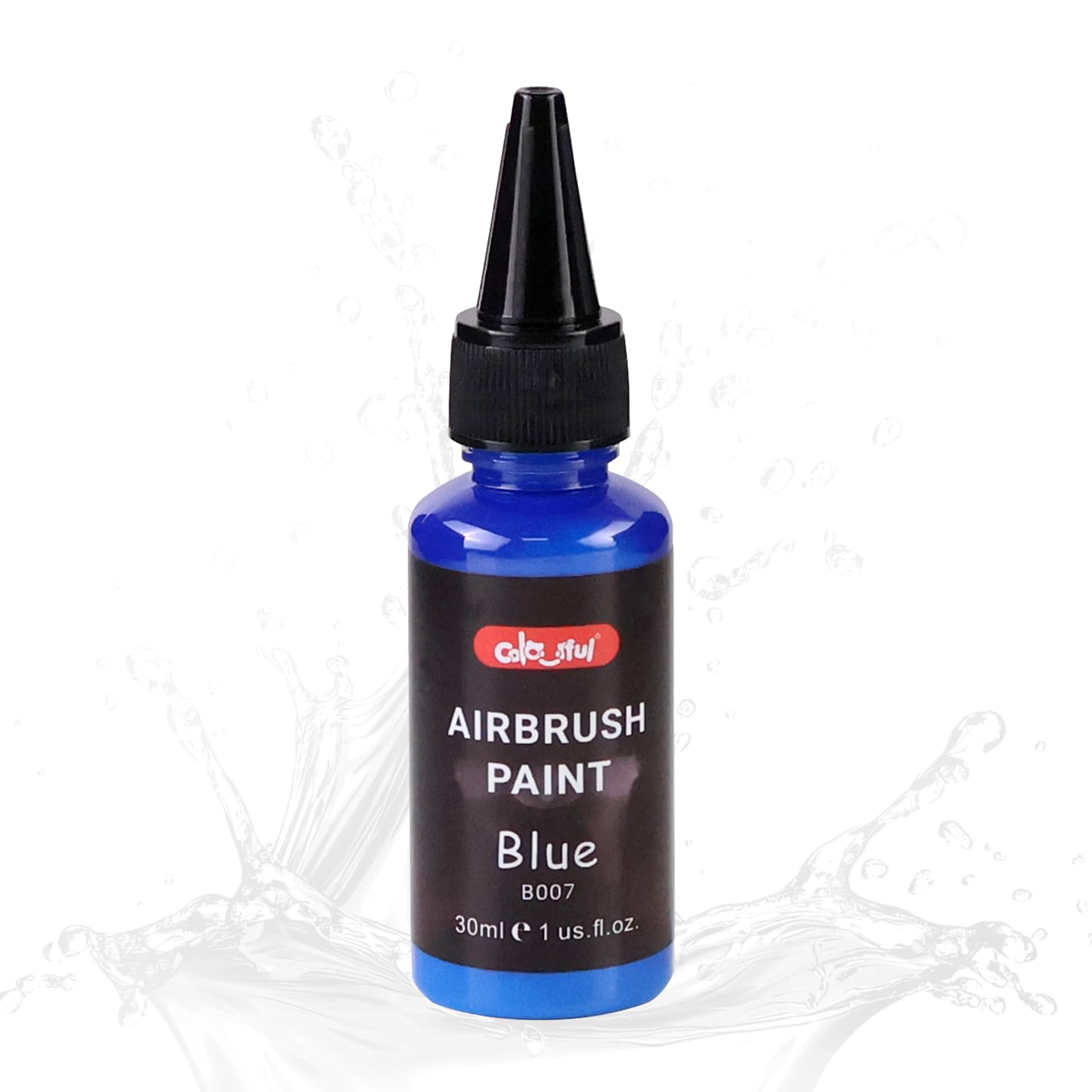 Colorful Blue Airbrush Paint - Ready to Spray Acrylic Paint, Water-Based Air Brush Painting Set for Metal, Plastic Models, Leather by Artist & Beginner