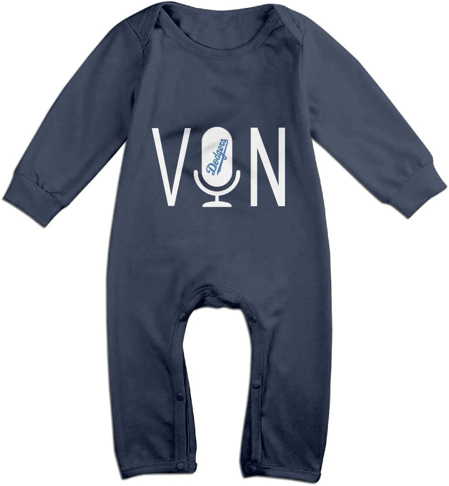 IeaDow Creative Vin Scully Microphone Baby Newborn Long-Sleeve Onesies