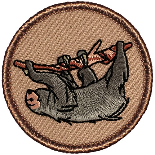 Sloth Patrol Patch - 2" Diameter Round Embroidered Patch (Sew-on)