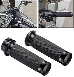 Motorcycle Black Hand Grips 1 Inch Handlebar Grips