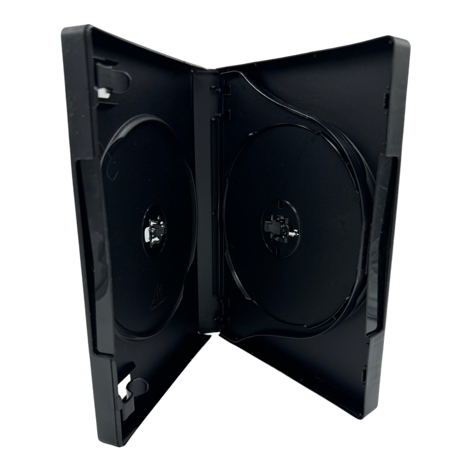 1 x Dragon Trading M Lock Black 3 CD DVD Blu Ray Disc Case With 27mm Spine And Outer Sleeve For Inlay Artwork