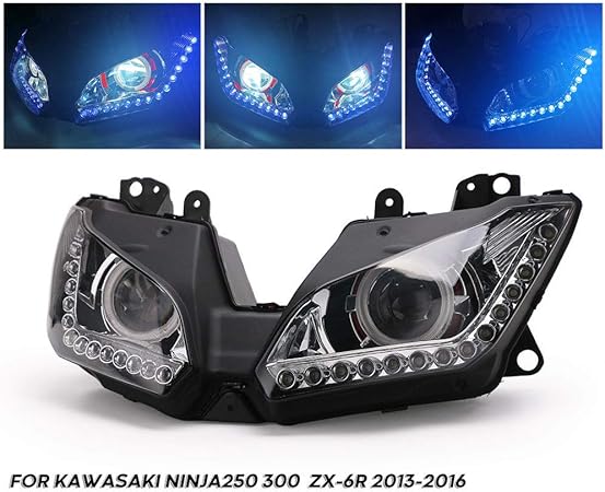Amazon Lansop バイク用ヘッドライトオートバイ Ledヘッドライト 交換 プロジェクター式 クリアレンズ 防水 耐熱 電球付き 適合車種 カワサキ Kawasaki Ninja250 Ninja300 Zx6r Zx 6r 13 16年 ヘッドライト 車 バイク Amazon Lansop バイク用ヘッドライトオートバイ Ledヘッドライト 交換 プロジェクター式 クリアレンズ 防水 耐熱 電球付き 適合車種 カワサキ Kawasaki Ninja250 Ninja300 Zx6r Zx 6r 13 16年 ヘッドライト 車 バイク