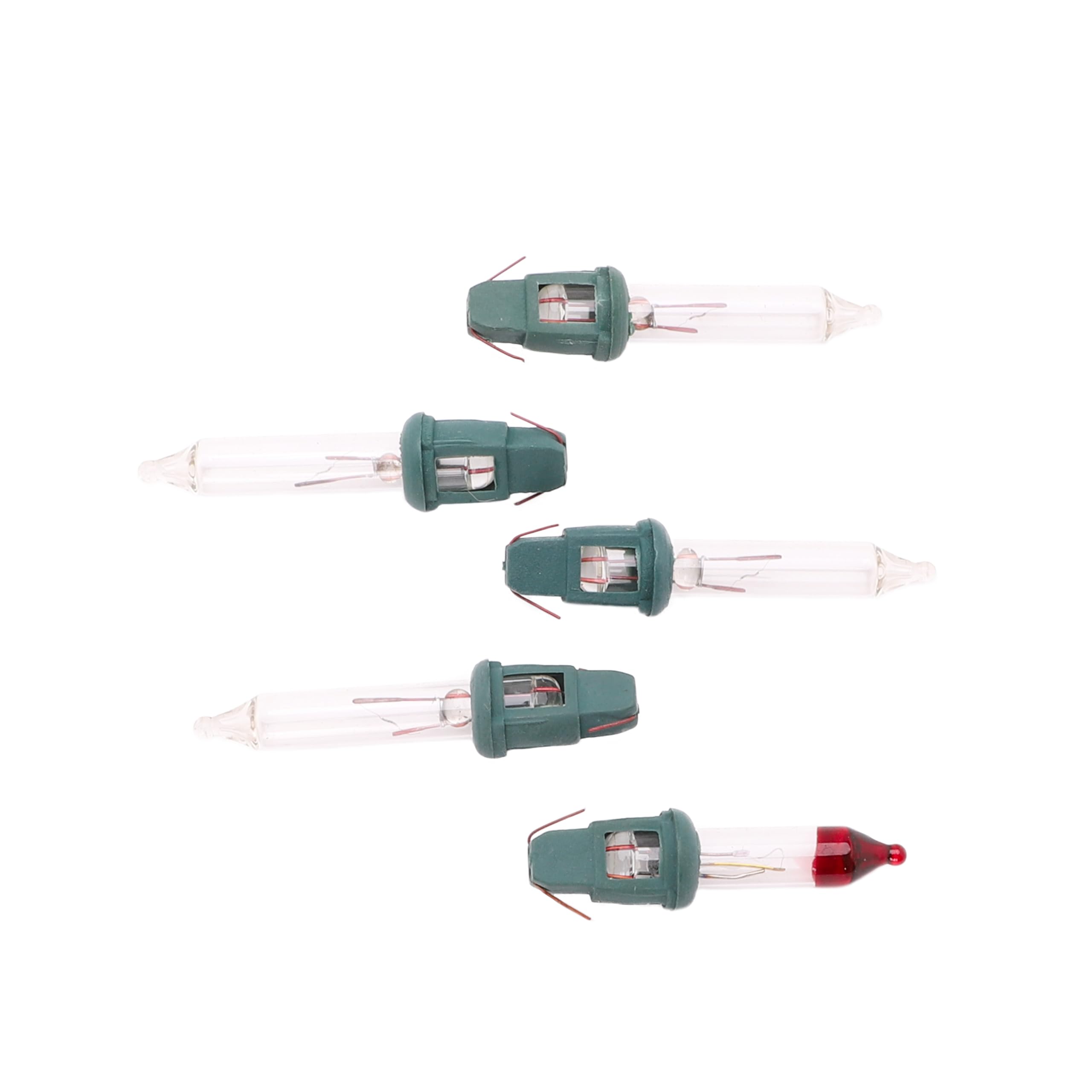 4 Clear Push In Spare Bulbs 2.4v 0.45w & 1 Flasher Bulb (SB240)