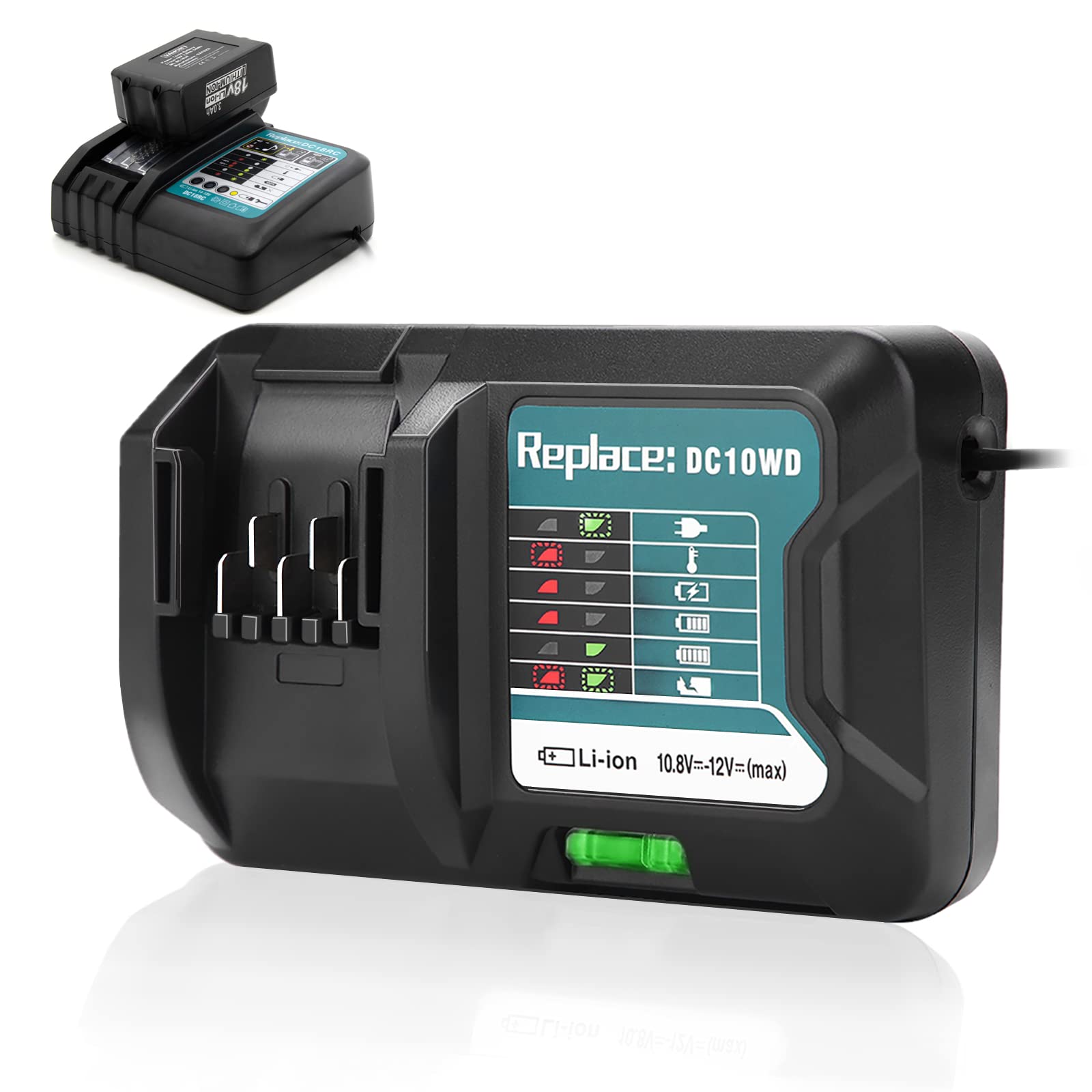 for Charger 10.8V 12V DC10WD DC10SB DC10WC BL1015 BL1016 BL1021B BL1041B Quick Charger(uk plug)