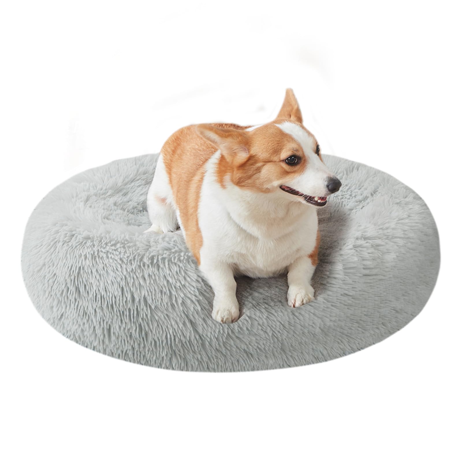 Photo 1 of Nisrada Dog Bed for Small Medium Large Dogs, 27 inch Calming Dogs Bed, Washable-Round Cozy Soft Pet Bed for Puppy and Kitten with Slip-Resistant Bottom