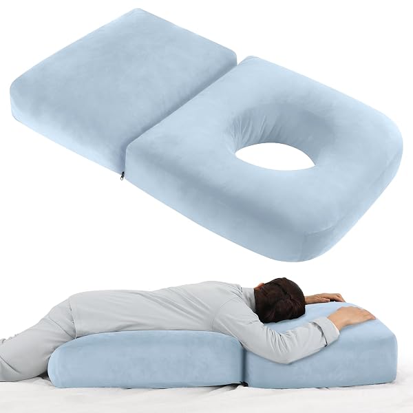 PREGNANCY PILLOW FOR STOMACH SLEEPERS, 45.3 INCH PREGNANCY...