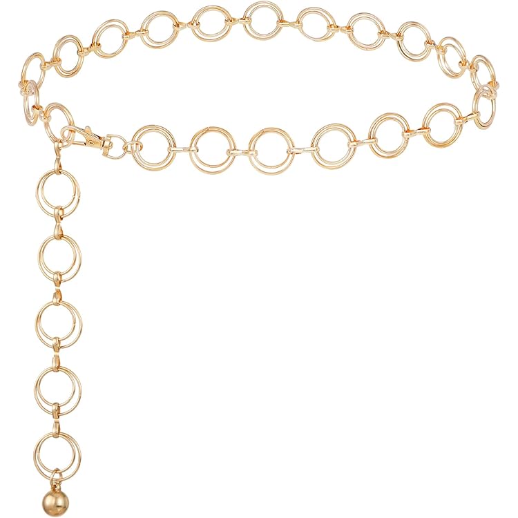 Madewell Women's Loop Chain Belt, Coffee Gold, XXS-S at Amazon