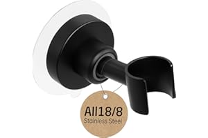KES Shower Head Holder Adhesive, Handheld Shower Holder Wall Mount, 18/8 Stainless Steel Adjustable Shower Holder for Shower 
