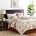 Madison Park Quilt Classic Damask Medallion Design All Season, Breathable Coverlet Bedspread, Lightweight Bedding Set, Shams, Decorative Pillow, Full/Queen(90