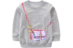 HILEELANG Girl Sweatshirts Pullover Crewneck Winter Long Sleeve Tops Shirts