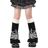 Moon Wood Leg Warmers for Girls Women Kawaii Harajuku Leg Warmers Cute Knitted Leg Warmer Goth Lolita