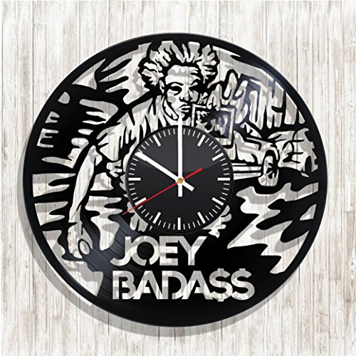Design wall clock Joey Badass made from real vinyl record, Joey Badass decal, Joey Badass music poster, best gift for Joey Badass fans, design art wall decor