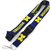 Aminco NCAA Michigan Wolverines Team Lanyard,Yellow
