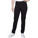 Ruby Rd. Womens Ruby Rd. Womens Mid-Rise Pull-on Straight Solar Millennium Tech Pant