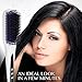 Hair Straightener Brush by And He is Done - Best 2 in 1 Ionic Hair Straightener Brush with Heat Resistant Glove Carrying Bag -Anti-scald, Anti-static, Adjustable Temperature - no More Damaged Hair