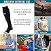 Compression Socks – Graduated Comfort Fit for Athletic Running, Nurses, Maternity, Flight Travel | Mens and Womens Compressive Stockings | Circulation, Stamina and Recovery Support (Black L/XL)