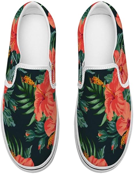 Amazon Co Jp キャンバスシューズ スニーカー 花柄 メンズ スリッポン レディース デッキシューズ ローカット Slip On 軽量 カジュアル 旅行 介護 ウォキングシューズ 短靴 消臭 紐なし お年寄り リハビリ靴 男女兼用 ナース ホーム キッチン