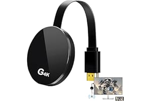 HRPART 4K Screen Mirroring Adapter, Wireless HDMI Display Dongle Compatible DLNA,Miracast, AirPlay,No Need to Download APP,for i-Phone, i-Pad, Android, Tablet, Laptop Casting to HDTV/Monitor/Projector